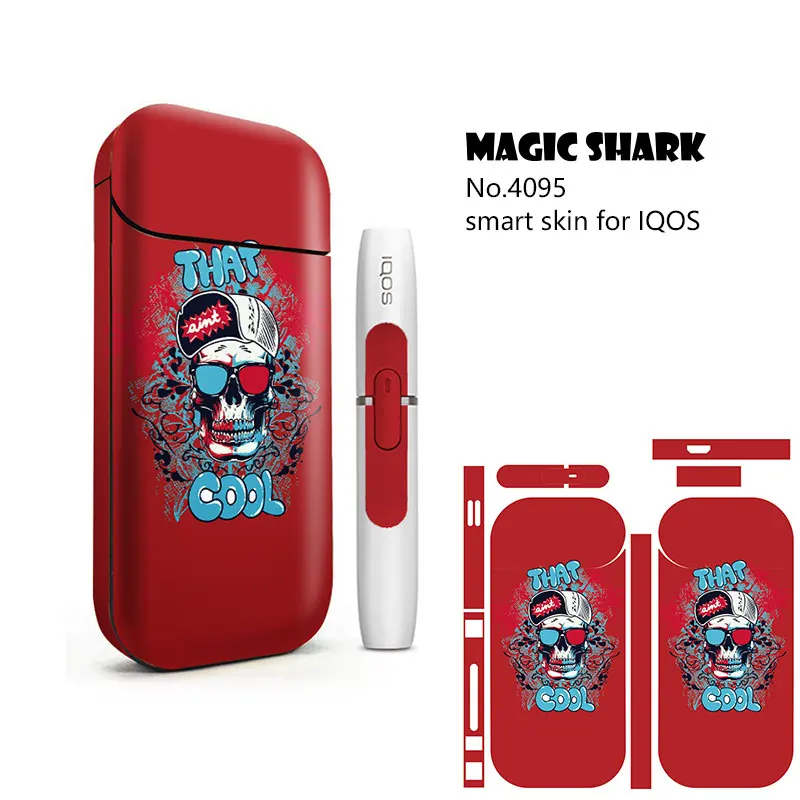 Magic Shark модный лист Сова орел череп ФИФА наклейка для IQOS 2 4 Plus чехол-пленка + p |