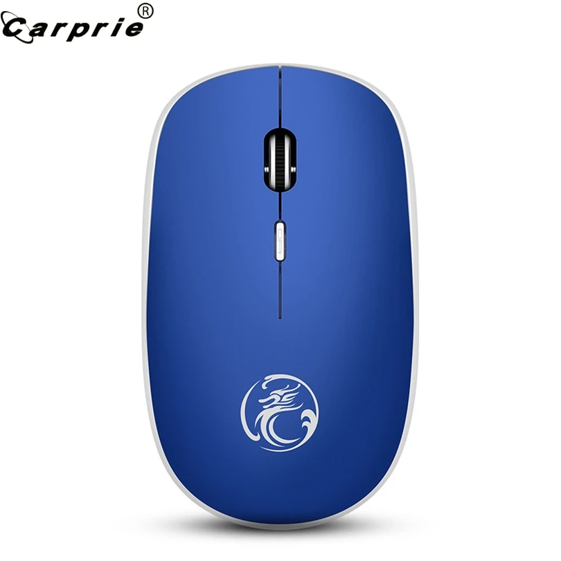 Мышь игровая CARPRIE 1 шт. беспроводная тихий беззвучный USB серый синий красный