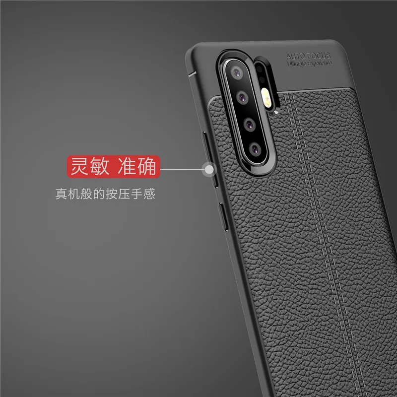 Для huawei P30 Pro Чехол из углеродного волокна ТПУ силиконовый кожаный мягкий полное