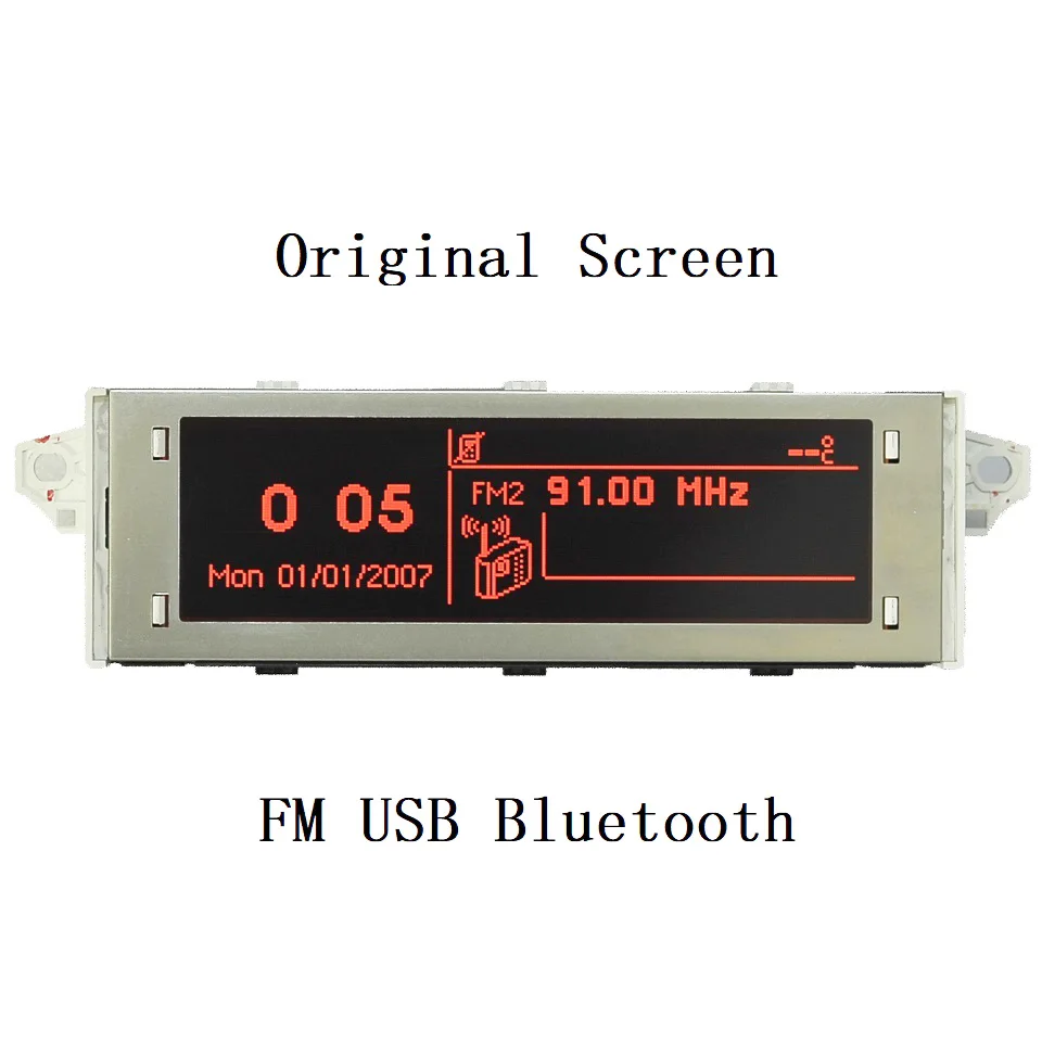 Оригинальный автомобиля экрана 12 контактный Поддержка USB Bluetooth красный монитор