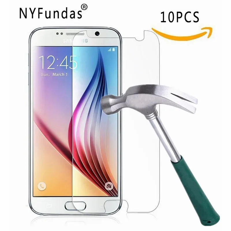10 шт./лот защитная пленка NYFundas из закаленного стекла для Samsung Galaxy S6 S5 S4 S3 S2 A3 A5 A7 J3 J5