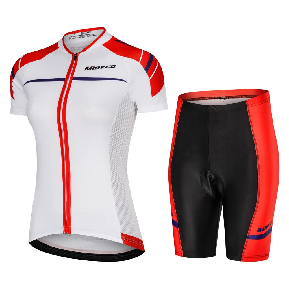 

Women Short Sleeve Cycling Jerseys set Breathable Mountain Bike Clothes Girl Summer Bicycle Clothing Ropa Ciclismo Bib Short