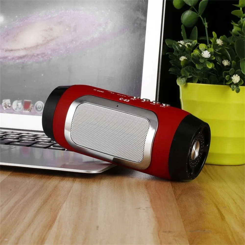 PCTC HIFI мини-красный цвет Портативный беспроводной Bluetooth стерео низкочастотный