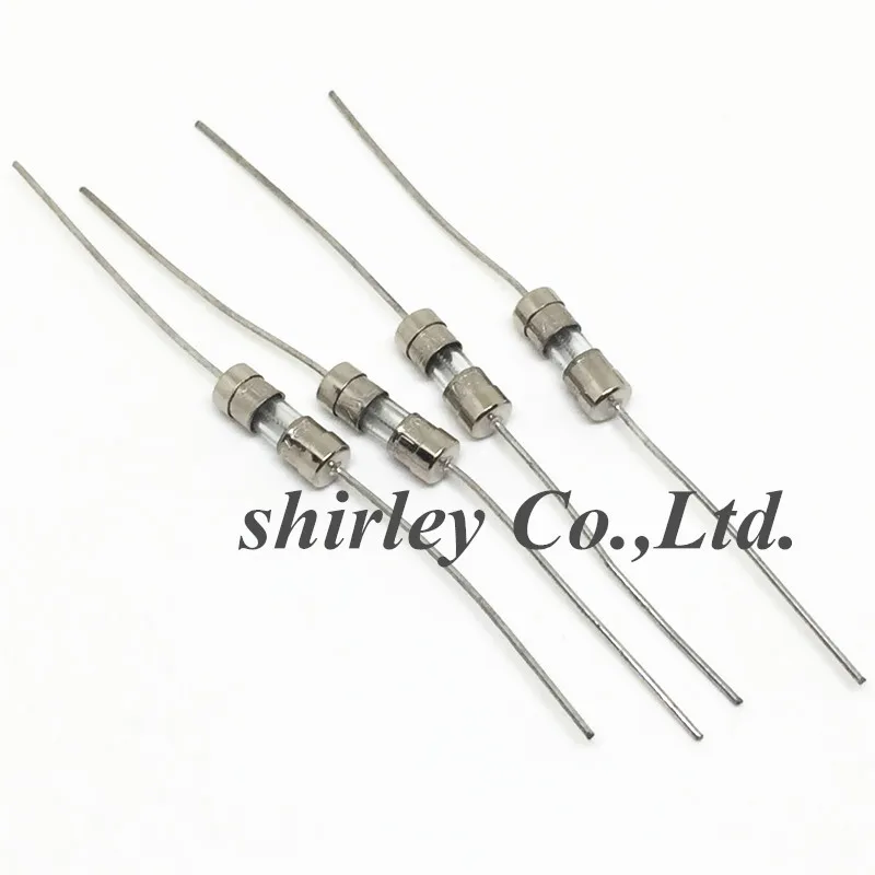

200pcs/Lot Glass Tube Fuse, 3.6x10mm 250V T0.5A 500mA,With Pins, F0.5AL250V
