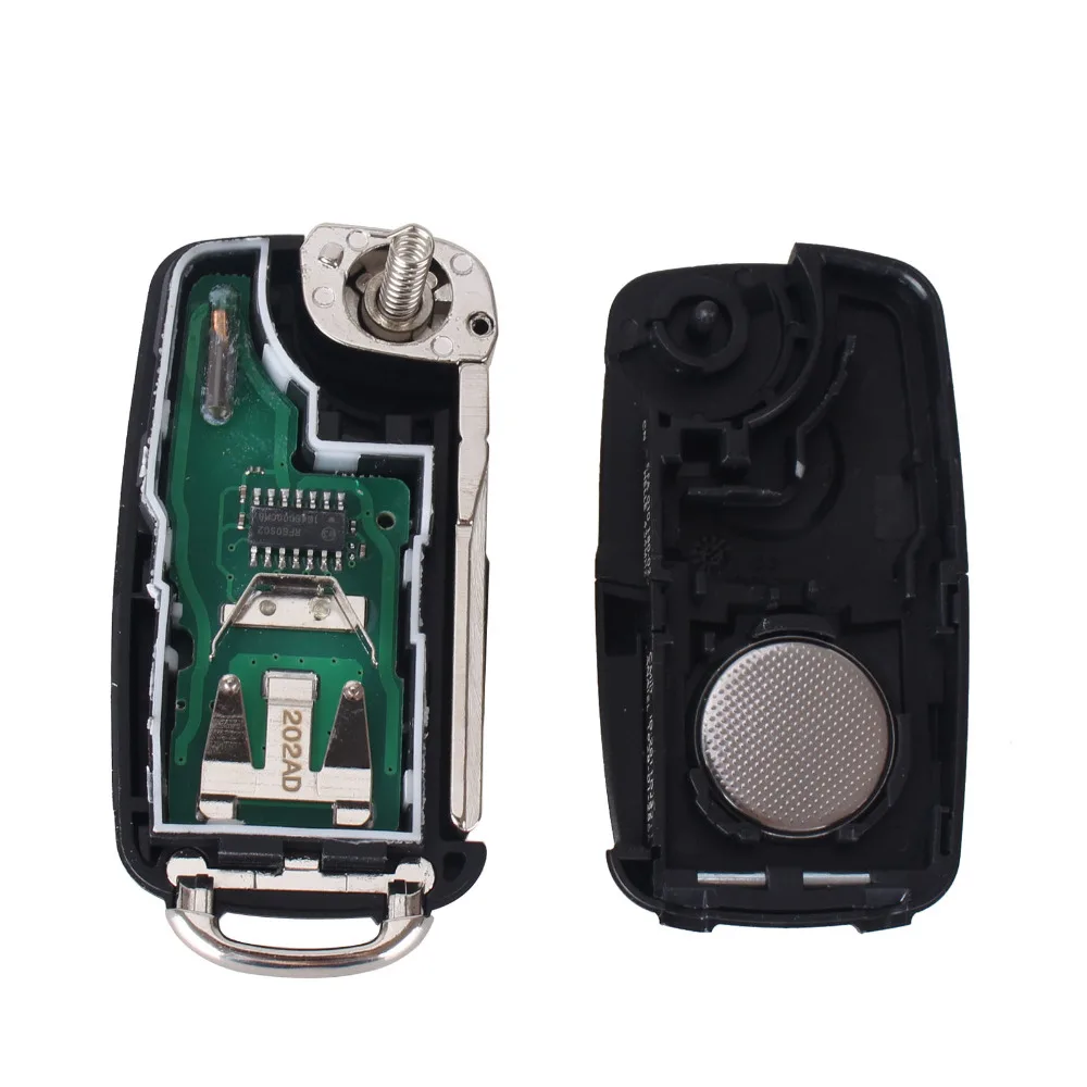 Dandkey 434 мГц ID48 чип 5K0837202AD автомобиля дистанционного ключа для VW Volkswagen Golf Passat Tiguan