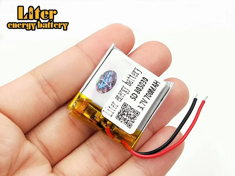 Литий ионная аккумуляторная батарея 3 7 В полимерная литиевая 803030 083030 700 мАч с