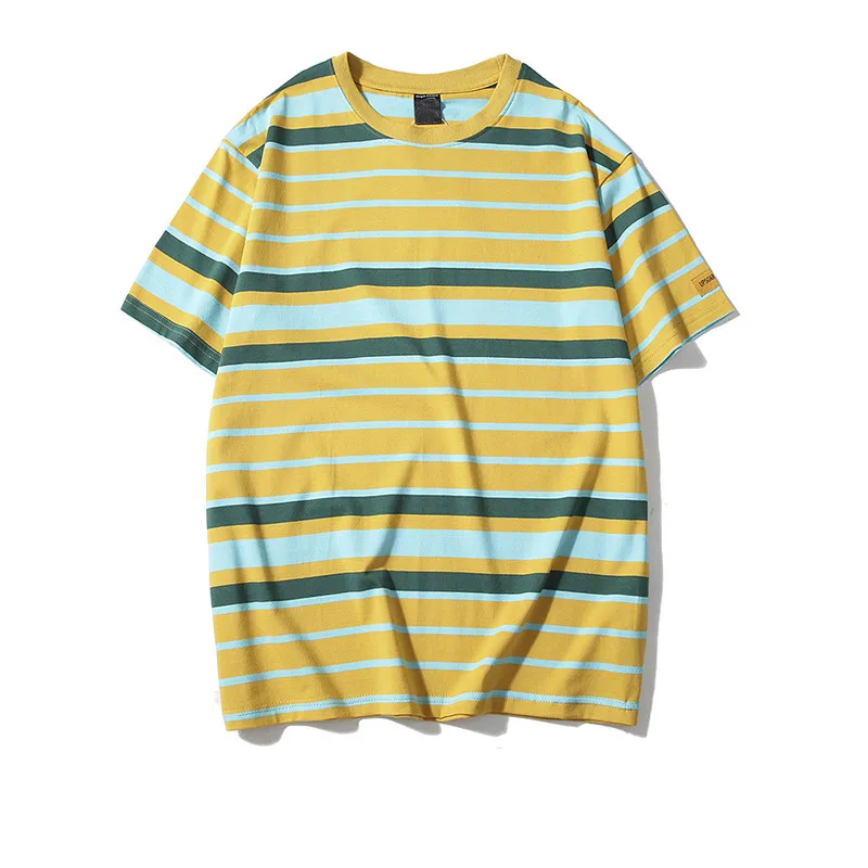 yellow stripe Футболка в полоску - Цвет: yellow stripe