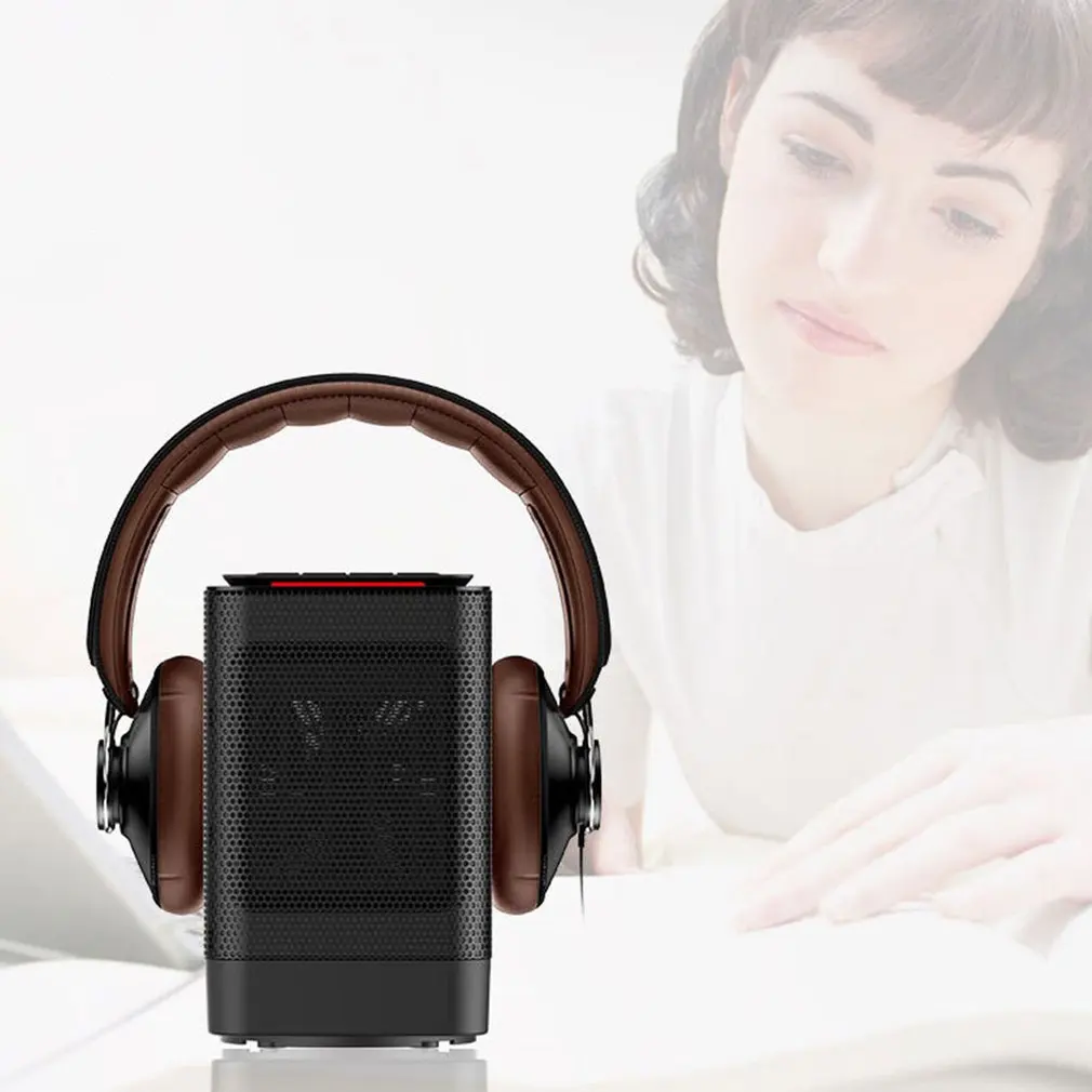 Электрический нагреватель маленький вентилятор для обогрева Настольный Бытовой