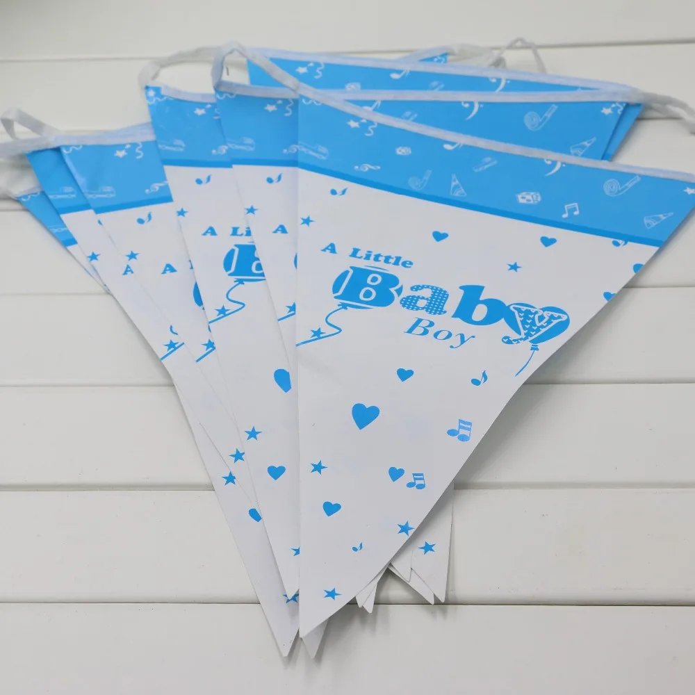 2 5 м вечерние украшения Бумага флаги Baby Shower мультфильм тема баннеры Pennats дети