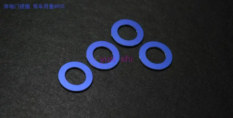 4 шт./компл. Стайлинг автомобиля алюминиевый сплав дверь с упоминанием о защитных