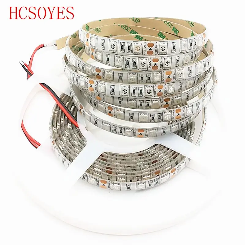 5 м/rolls12v 5050 60 светодиодный s/M УФ водонепроницаемый ультра фиолетовый 395 405nm ip30