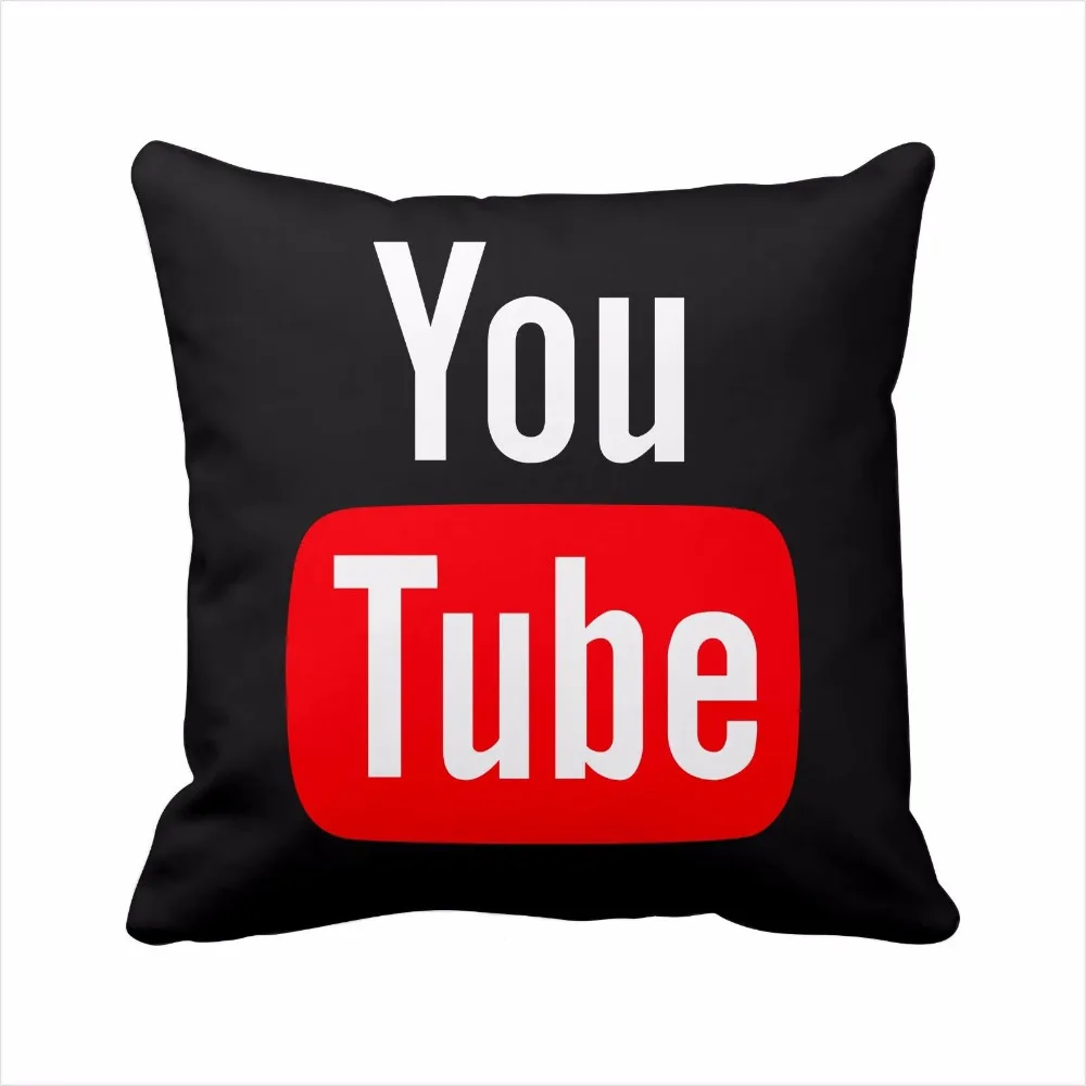 Современный чехол для диванной подушки декоративный на Youtube красная квадратная