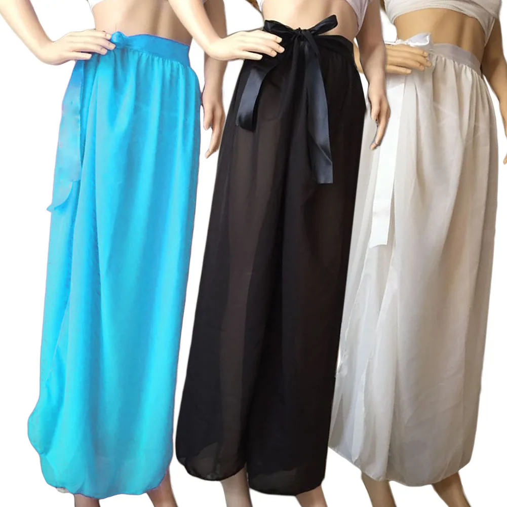 Yvonne Women Swim Sunscreen Bikini Chiffon Sarong Side Slit Beach Skirt Maxi Swimsuit Cover Swimwear | Женская одежда