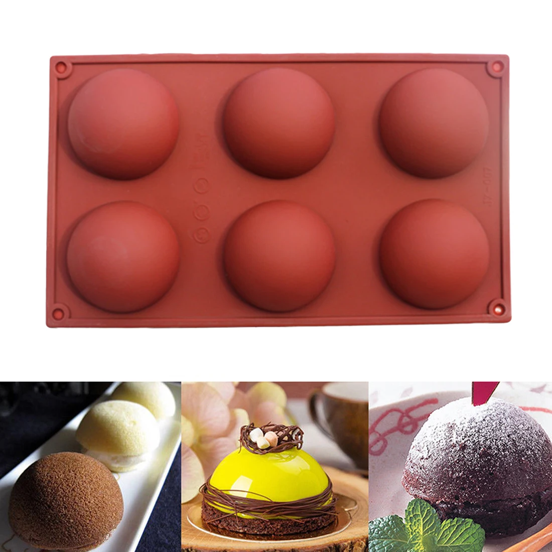 Круглая силиконовая форма для выпечки шоколада оборудование пудинга и желе мыла