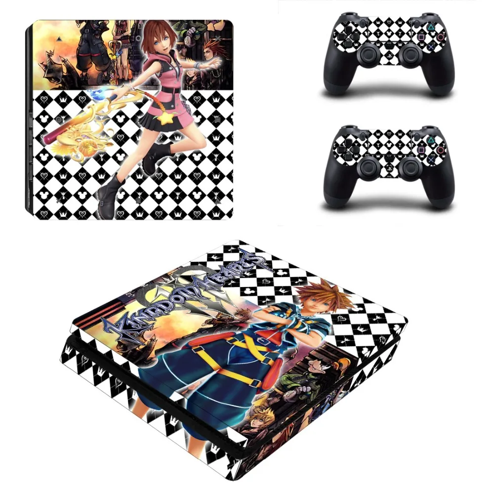 Виниловая наклейка с изображением игры Kingdom Hearts 3 PS4 Slim Skin для консоли Playstation 4 и 2