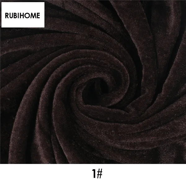 1 RUBIHOME(100x150 см/шт) велюровая плюшевая ткань для рукоделия шитья Лоскутная диванная Подушка занавеска материал домашний Декор ткань - Цвет: 1