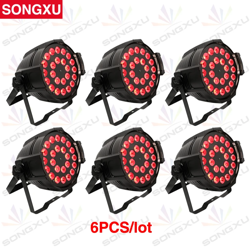 SONGXU 6 шт./лот 24X15W RGBWA 5 в 1 светодиодные банки DMX сценический эффект | Лампы и