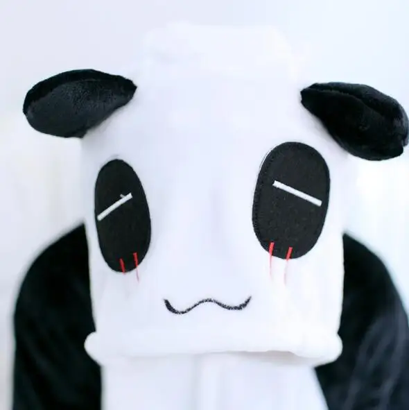 Winter Cartoon Sleepwear Hoodie Flannel Cute Animal Panda Pajamas Kigurumi Home Anime Pijama For Couple Women |
