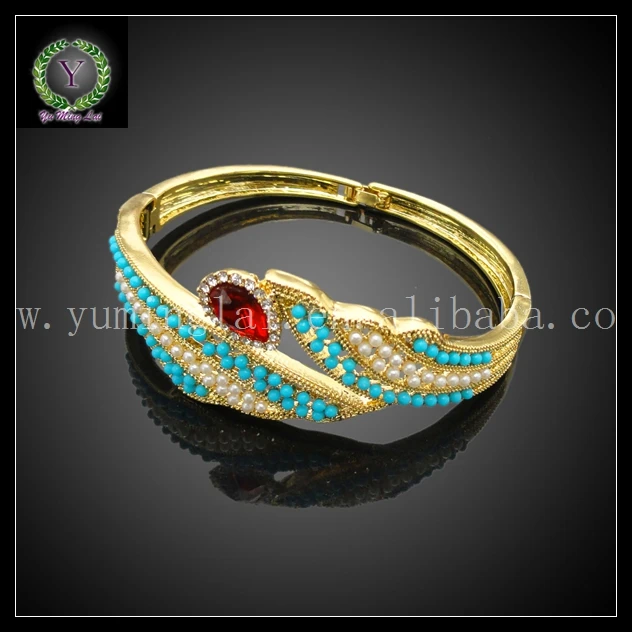 Африканский Elegent золотой Цвет позолоченные украшения голубой Хрусталь Ювелирные