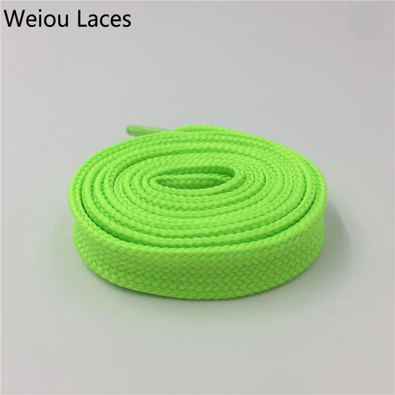 Weiou Heavy Duty Boot Laces Sneaker Colorful Athletic Designer Flat Wide Shoes Strings 1.8cm/0.7'' Fat Shoelaces For Lady Woman