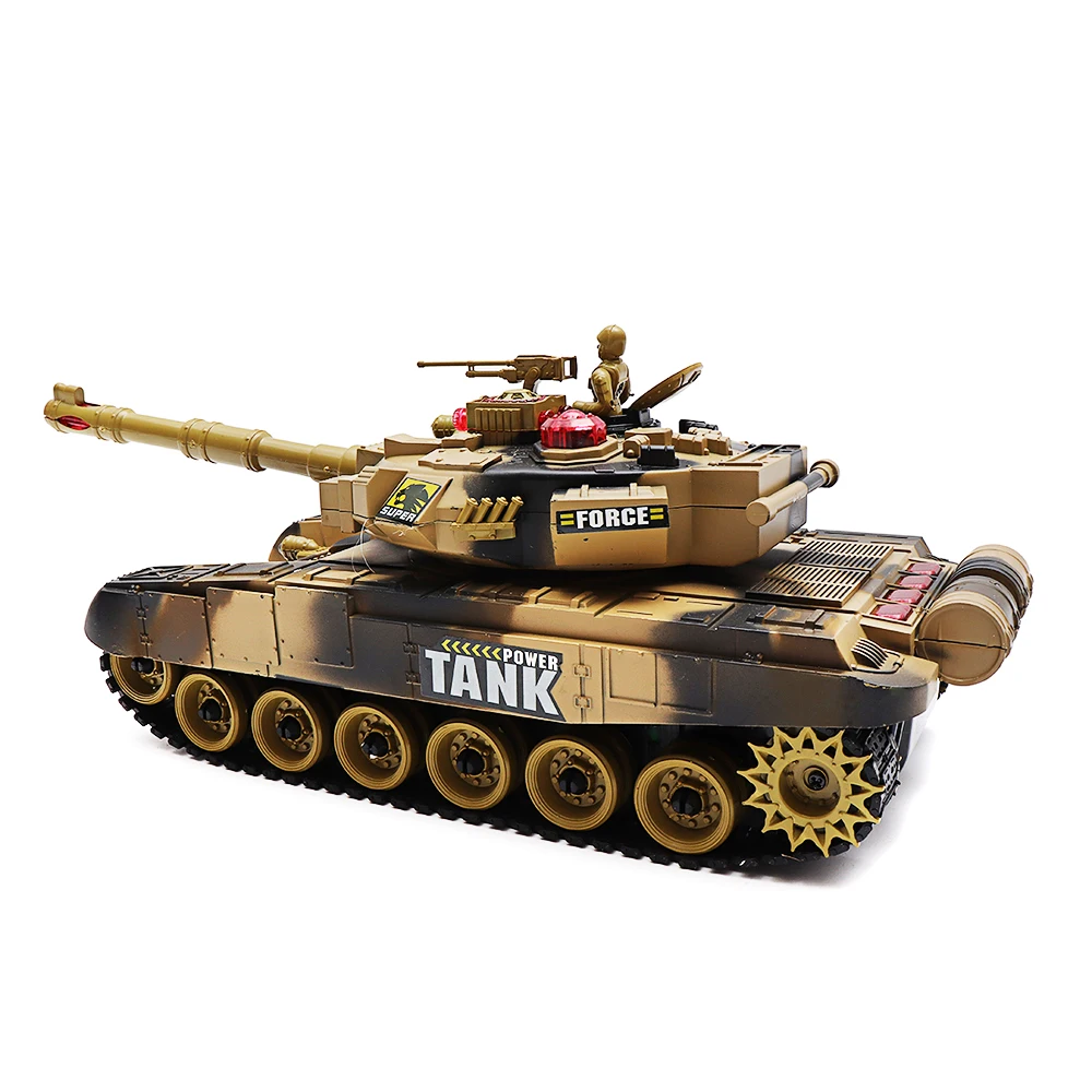 2 4G 10CH RC Танк с подсветкой звуком игрушки дистанционным