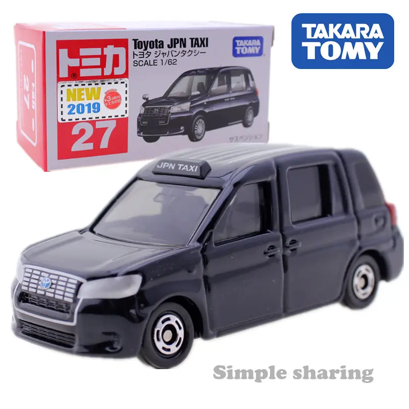 Takara TOMY Tomica Toyota JPN TAXI 1/62 No.27 популярный Забавный миниатюрный литый детский