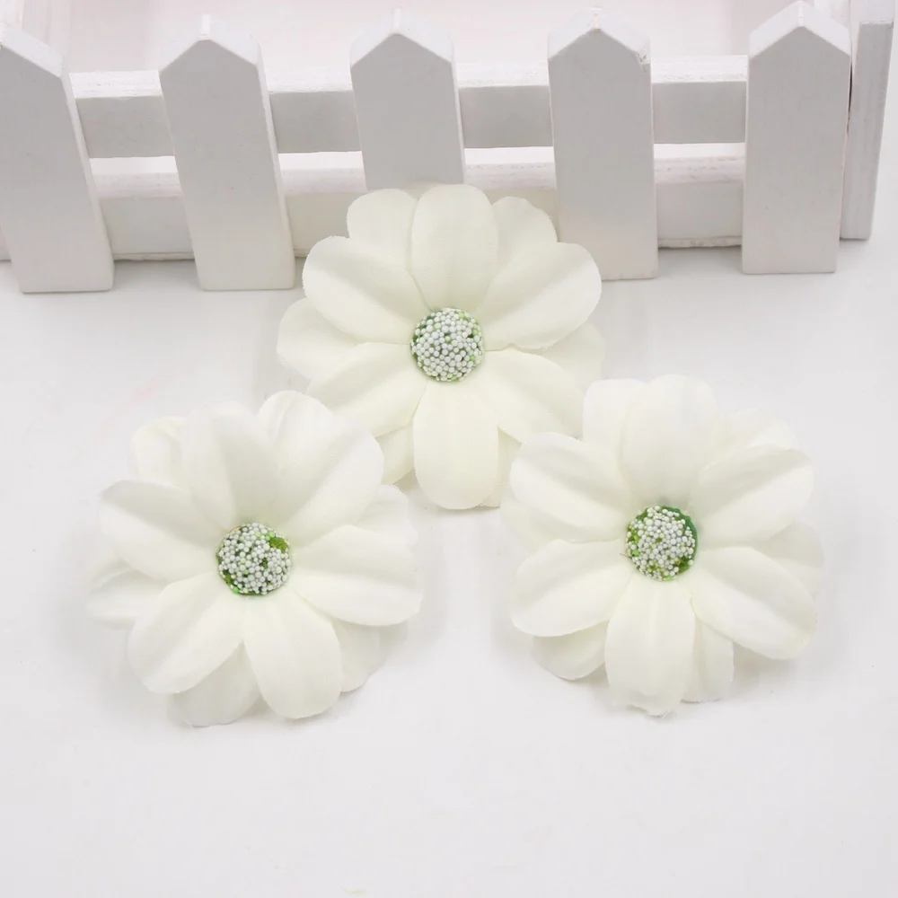 Искусственные шелковые цветы 10 шт./лот 5 см|fake flowers|diy wreathflower head |
