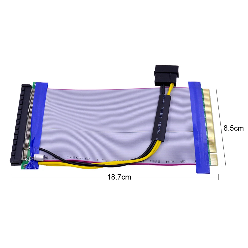 Удлинительный кабель CHIPAL PCI-E адаптер PCI Express PCIE 16X на гибкий ленточный удлинитель