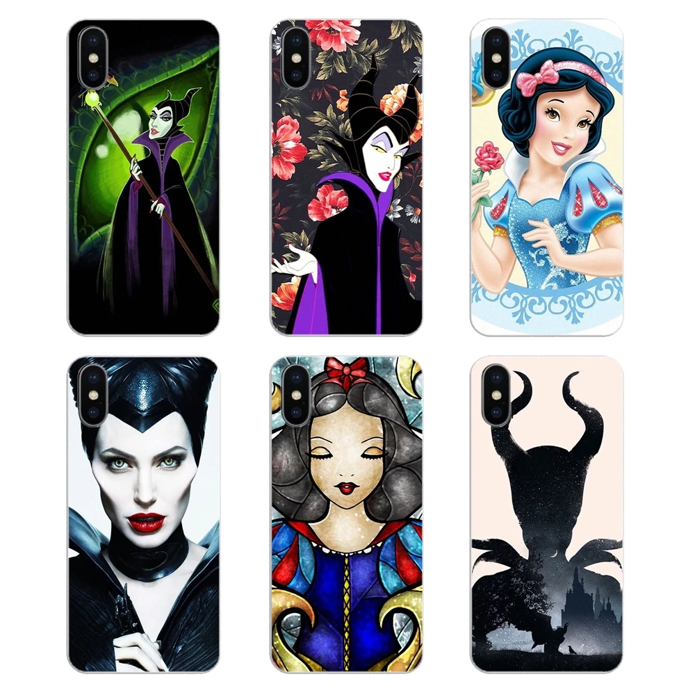 Cartoon Snow White berry Maleficent For iPhone XS Max XR X 4 4S 5 5S 5C SE 6 6S 7 8 Plus Samsung Galaxy J1 J3 J5 J7 A3 A5 Cover |