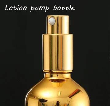 Lotion Pump Bottle 5-100 мл портативные бутылки для эфирного масла из золотого стекла лосьон распылитель с насосом спрей флакон-капельница флакон Косметическая Сыворотка Упаковка - Цвет: Lotion Pump Bottle