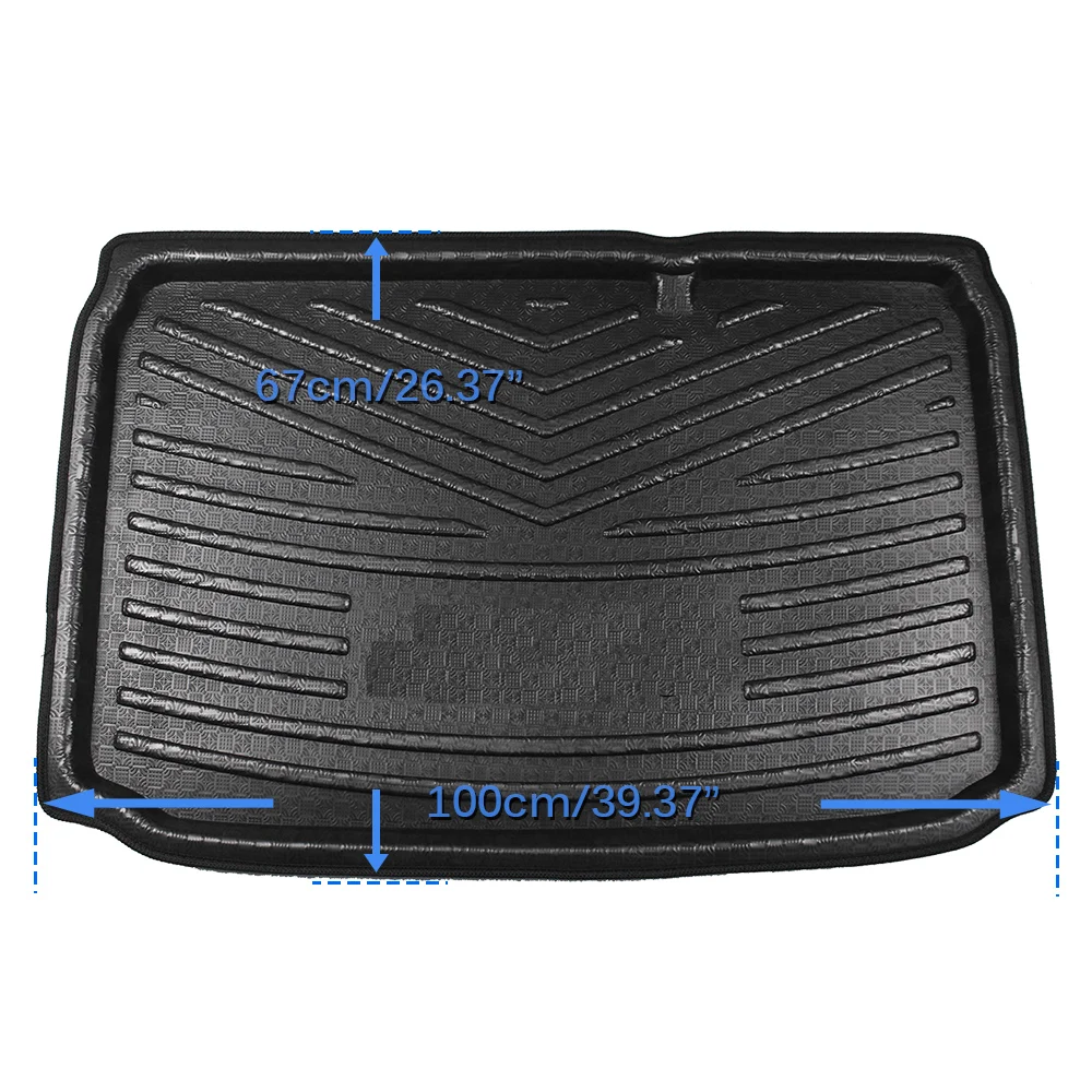 

Cawanerl Car Rear Trunk Mat Floor Tray Boot Liner Cargo Carpet Mud Kick Protector Pad Accessories For Ford EcoSport 2018 2019
