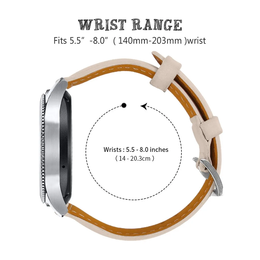 

2019 Fashion Women Men Watchbands For Samsung Galaxy Watch active 20mm Leather Pin Buckle Replacement Watch Wrist Strap Band
