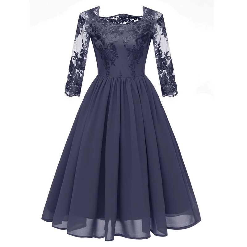 Robe de soiree, вечернее кружевное платье для выпускного вечера, благородное вечернее платье с вышивкой, шифоновые вечерние платья больших размеров