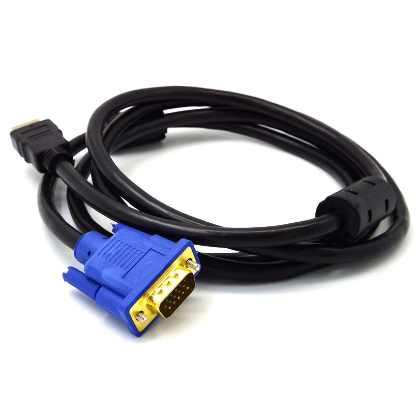 1 8 м 1080p Высокая четкость быстрая передача HDMI к VGA 15pin внешний кабель адаптер