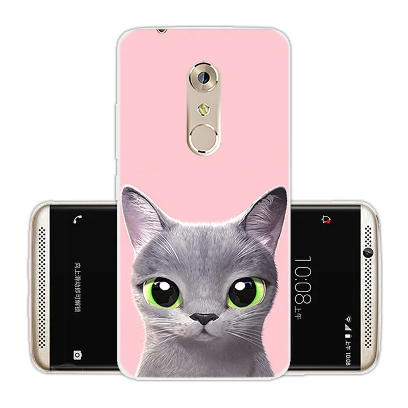 Мягкий силиконовый чехол для ZTE Axon 7 розовая задняя крышка 5 &quot прозрачный ТПУ