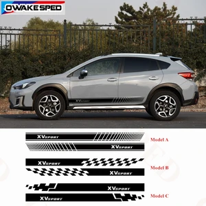 Виниловые наклейки на боковую юбку и дверь автомобиля, 1 комплект