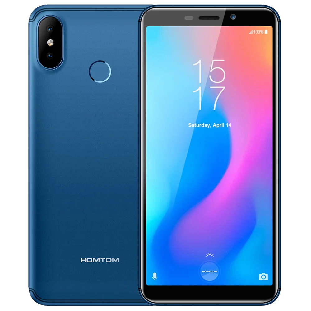 HOMTOM C2 5 &quotAndroid 8 1 2 ГБ + 16 Встроенная память 3000mA Батарея мобильного телефона Face ID