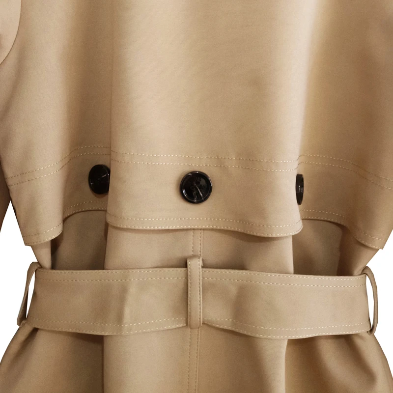 

S-6XL! Big yards men's clothing 2019 Autumn winter new double row buckle super long coat