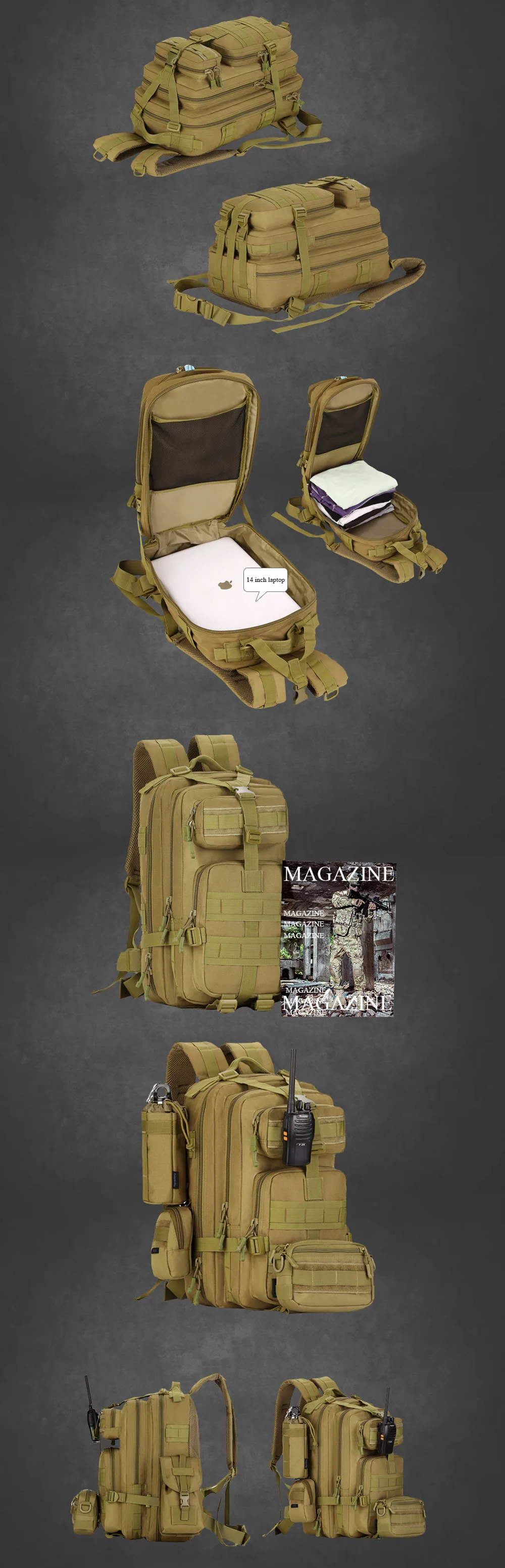 SINAIRSOFT 30L-40L 3P охотничий рыболовный Змеиный тактический рюкзак военный походный рюкзак спортивные туристические рюкзаки S410/S411