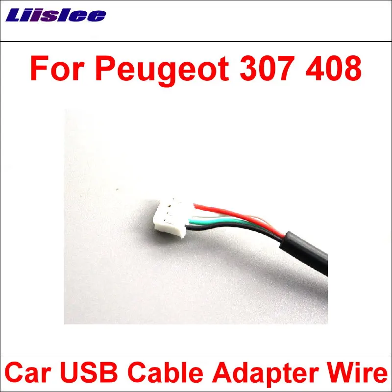 Liislee оригинальные вилки к USB адаптеру Conector для Peugeot 307 408 Автомобильное CD радио