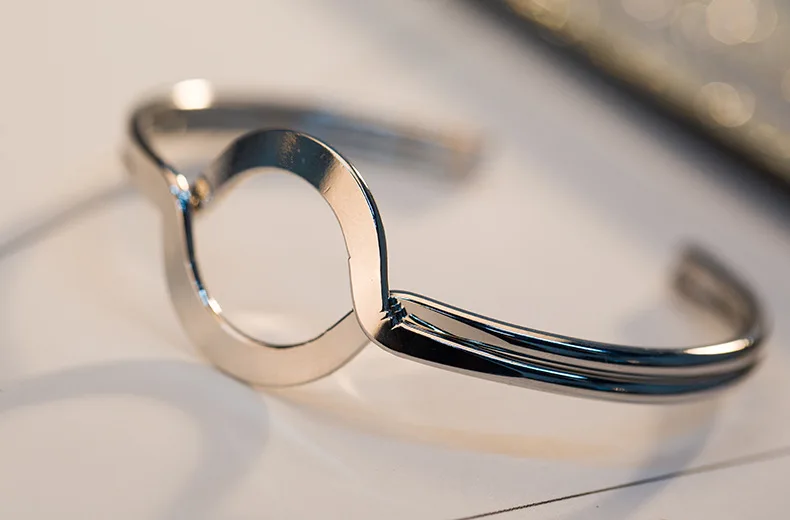 Личности просто открытие пара браслет моды Медь Круглый сердце ювелирные