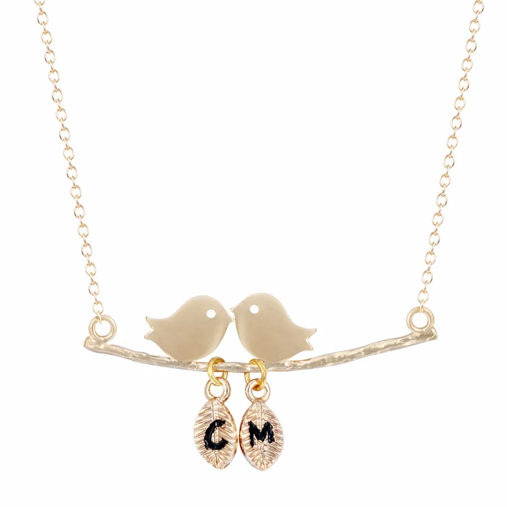 Kinitial 10 шт. цвета: золотистый серебристый любовь Товары для птиц на ветке Ожерелья