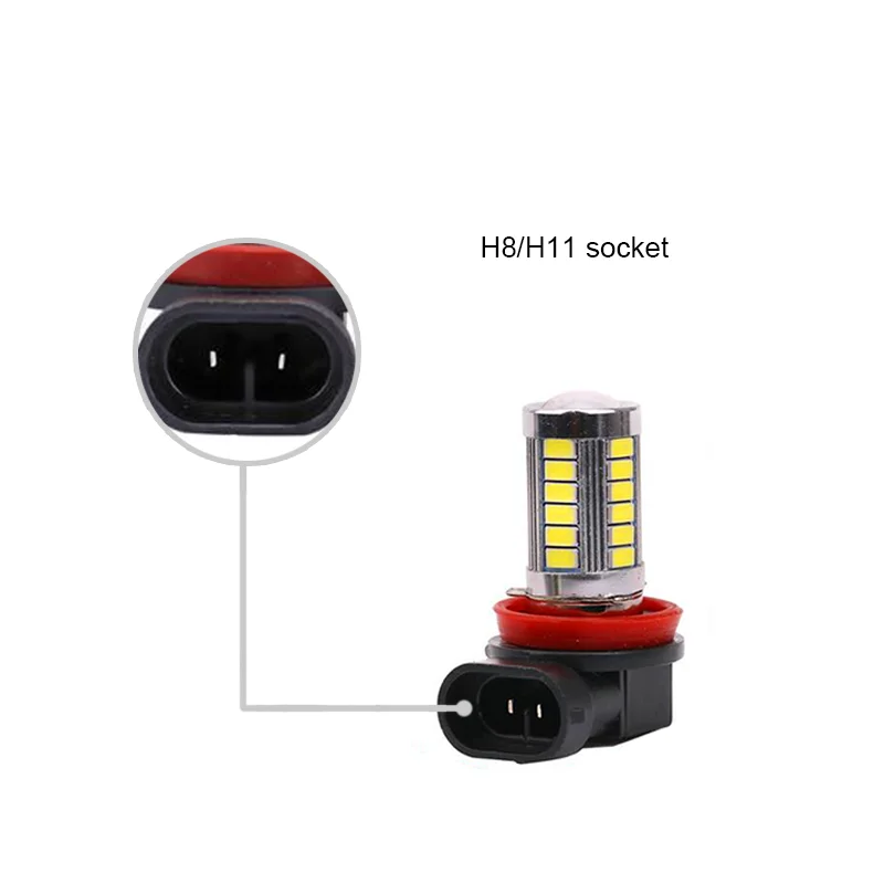 2x супер белый H8 H11 samsung 5630SMD светодиодный противотуманный фонарь лампа для Защитные чехлы для сидений, сшитые специально для Mitsubishi Lancer 2010- Mitsubishi Asx