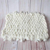 newborn knitted chunky wool blanket baby photography props baby wool curly blanket backdrop newborn basket stuffer filler