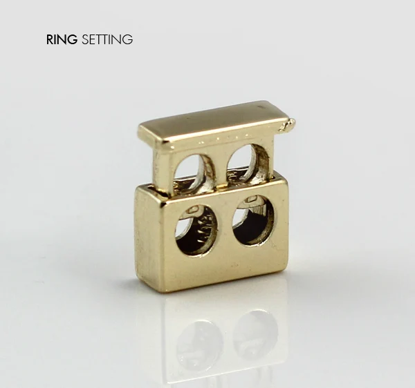 Золотистая металлическая пробка переключатель зажим для шнура замки шнурка