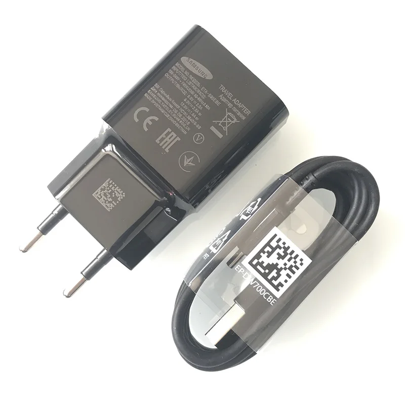 Оригинальное быстрое зарядное устройство samsung 12 В/2017 а QC3.0 адаптер USB TYPE C кабель