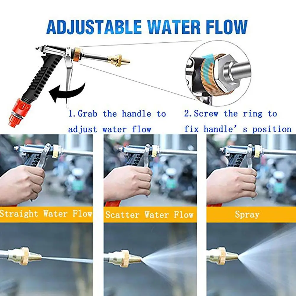 Дешево Набор для мойки автомобилей, портативный водяной насос высокого давления, 0,5 МПа, 5,5 л/мин, 12 В