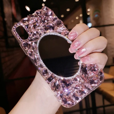 Чехол для телефона XSMYiss iphone X XS MAX XR 6 6S 7 8 PLUS роскошные женские блестящие зеркальные