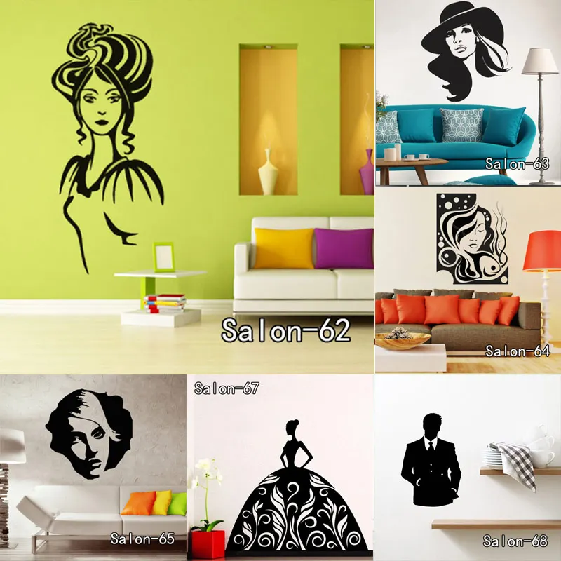 Салоны красоты салонная наклейка на стену виниловые самоклеющиеся наклейки для