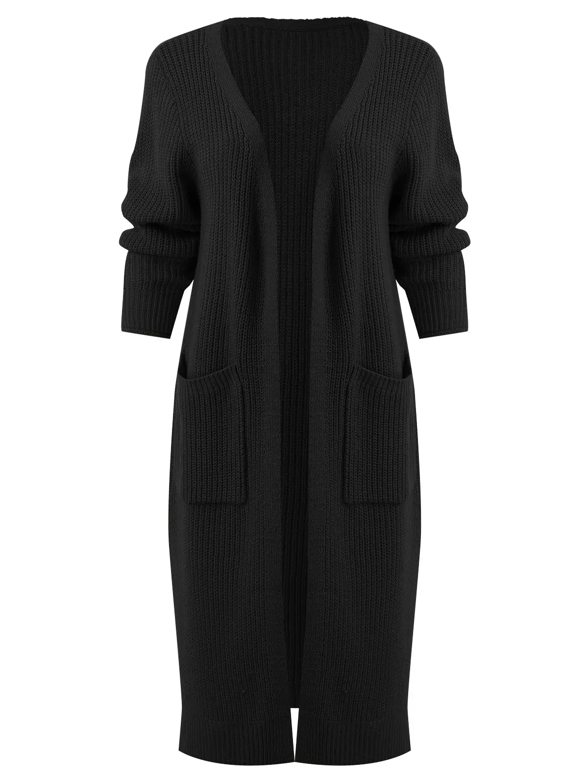 VESTLINDA Long Cardigan Side Slit Duster Knit Sweater Women Clothing Sleeves Female Cardigans 2018 Autumn |